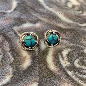 David Yurman Infinity Turquoise Earrings